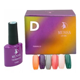 Lé Mussa Gama Térmica Gel Uv Para Uñas 6 Piezas 10 Ml - Elegir Gama