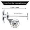 Qjaiune Truck Cap Locking T-Handles 2 Pack Camper Topper Lock,