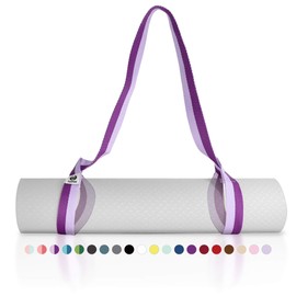Tumaz Yoga Mat Strap [MAT NOT Included] (2 Sizes) with Extra Thick & Comfy Delicate Texture, Adjustable Yoga Mat Carrier