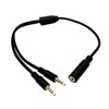2.5mm Audio Splitter Cable, Headphone Y Adapter, Female to Dual