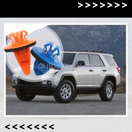 Soillar 100pcs Fender Flare Retainer Clips For Toyota Tacoma 4Runner Sequoia FJ Cruiser