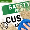 Custom Safety First Sign, OSHA Sign, 10x14 Inches, Rust Free