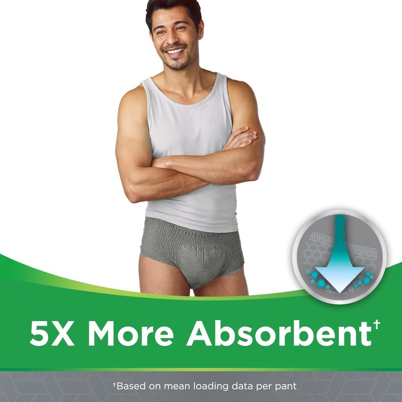 Depend Comfort Protect Incontinence Pants for Men, Large/Extra-Large - 9
