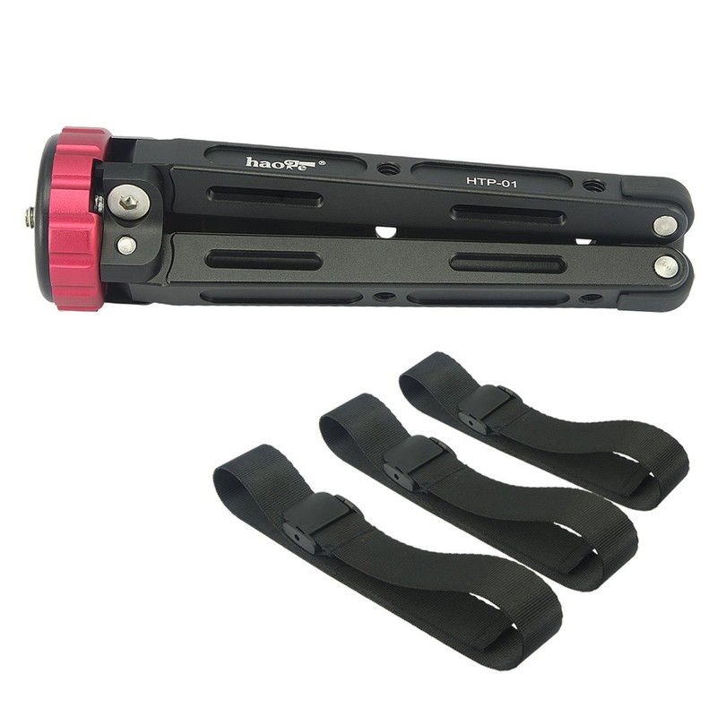 Haoge HTP-01 Desktop Tripod for DSLR Camcorders, Digital Cameras, Low