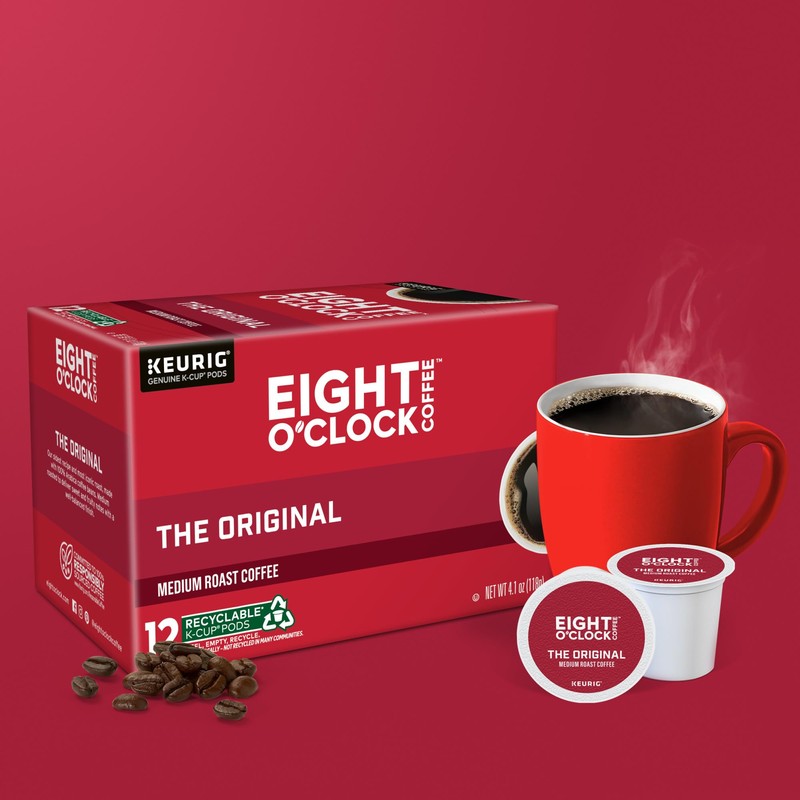 Eight O'Clock Coffee The Original, Single-Serve Keurig K-Cup Pods, Medium