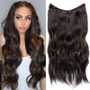 Xtrend 20Inch Invisible Wire Hair Extensions with Transparent Wire Adjustable