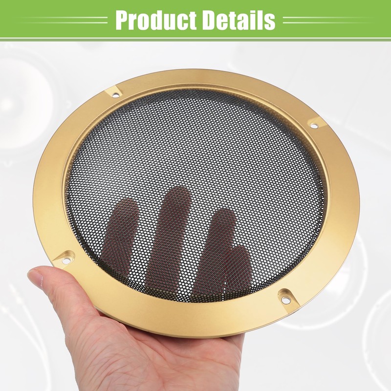 ACROPIX Universal 6.5" Car Speaker Grills Cover Mesh Round 6.5