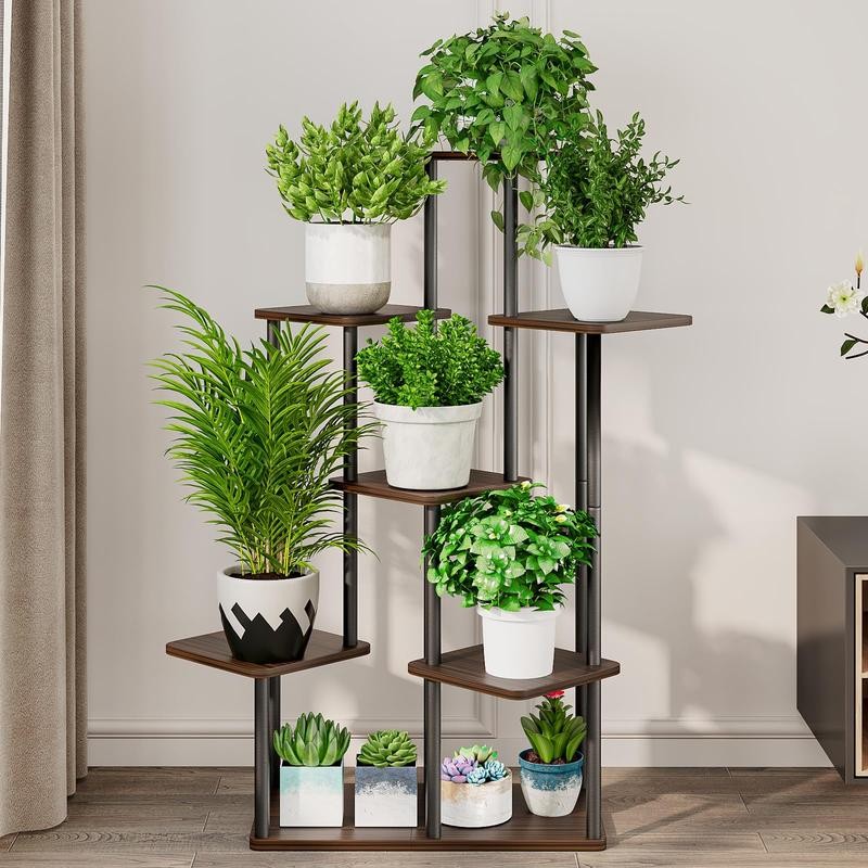Plant Stand 5/6/7/9 Tier Indoor Metal Flower Shelf for Multiple