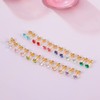 12 Pairs 18K Gold Plated Surgical Stainless Steel Stud Earring,