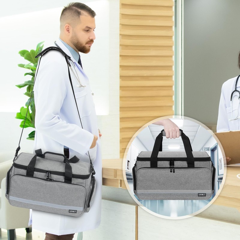 LEFOR·Z Medical Bag Home Health Nurse Bag Empty First Aid