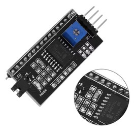 Hutomwua 5V 2004 1602 LCD Display IIC I2C Adapter IIC Serial Interface Adapter for Arduino Robort Parts (2PCS)