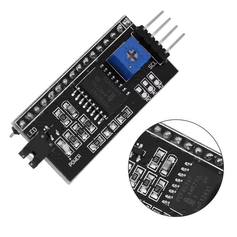 Hutomwua 5V 2004 1602 LCD Display IIC I2C Adapter IIC