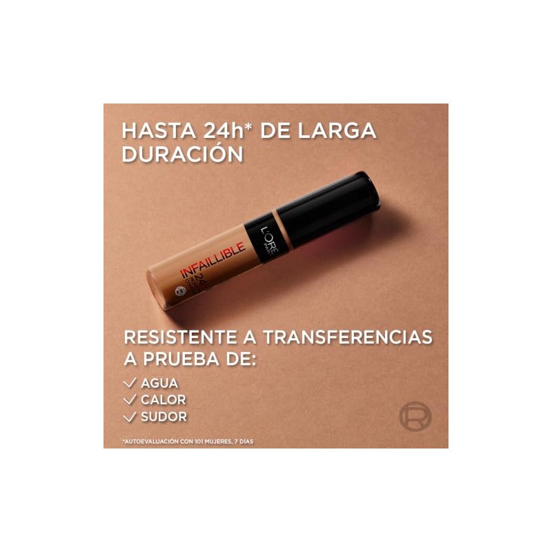 L´Oréal Paris, Corrector liquído de larga duración 24h,Infallible More than