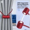 Remunkia Magnetic Curtain Tiebacks 2 Pack, Curtain Tie Backs Holder,