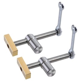 Giftprod 2Pcs Table Workbench Fast Fixed Clip Clamps for 19MM Hole DIY Positioning Woodworking Adjustable Desktop Clips Fixture Vise Benches Joinery Carpenter Tool for Woodworking Benches Tools (19mm)