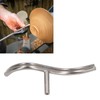 Curved Lathe Tool Rest, S Shaped Stainless Steel Blade, 5/8