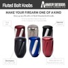 AnarchyOutdoors | M6x1 Bolt Knobs | Fluted - Black