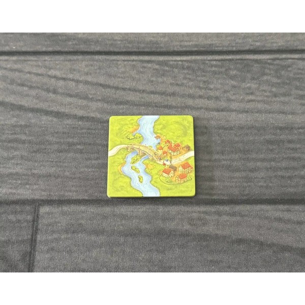 Carcassonne 20th Anniversary | Straight River With Bridge Tile |