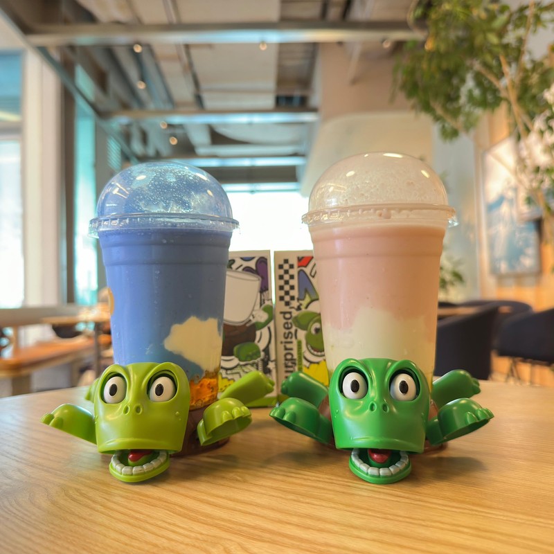 JOD® Funny Turtle Coaster 3D Printed Expressive Face with Liftable