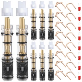 Hohean 8 Pack Dual Seal Cartridge Replacement Compatible with Moen 1225 1225B Cartridge, One Handle Lavatory and Bathroom Faucet Cartridges Fits Single Handle Faucet Showers, Brass