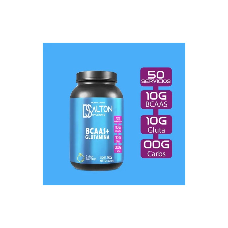 Aminoácidos Bcaas + Glutamina Dalton 1kg Varios Sabores