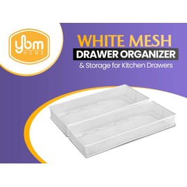 YBM HOME Silver Mesh Drawer Cabinet and or Shelf Organizer Bins, School Supply Holder Office Desktop Organizer Basket 1594s (1, 3x6x2 Inch)