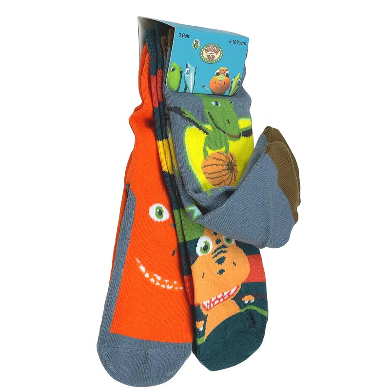 Dinosaur Train Boys Fun Silly Space Dinosaur Kids' Socks -