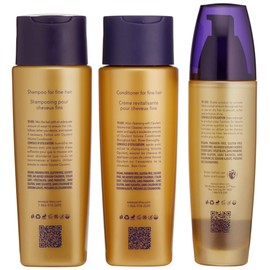 250ML VOLUME CLEANSER, 250 ML VOLUME CONDITIONER, 120ML BIPHASIC INFUSION