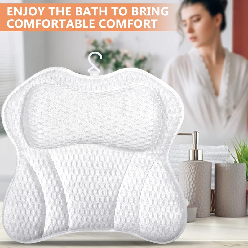Purpledi Bath Pillow, Bath Pillow as Neck & Neck Pillow