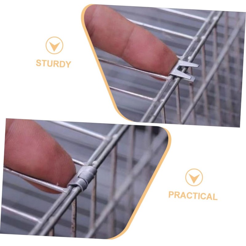 Mipcase 300pcs Wire Cage Clips for Bird Chicken Cages Clips