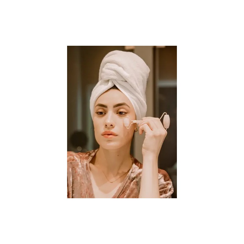 Kit Rodillo De 100 Jade Y Gua Sha Masaje Facial