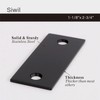 Siwil Door Edge Hole Filler Plate 1-1/8”x 2-3/4”, Deadbolt Cover