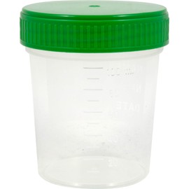 Urine Cup with Screw Lid Individually Packed Pack of 1