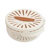 Gralara Drain Basket Fruit Drainer Bowl Practical Foldable Handle Removable