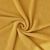 Longhui bedding Mustard Yellow Cotton Cable Knit Throw Blanket for