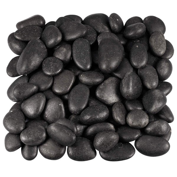 Nupuyai 460 g Raw Stones Gemstones Black Pebbles Stones Healing Stones Decorative Stones Natural Stones for Reiki Healing Decoration