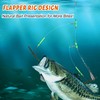 Narcissus 5PCS Sea Fishing Rigs, Pre-Tied Flapper with Size 1/0