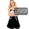 MIKI WELL Glossy Cute Ruffled Apron, Lace-Up Model with Two
