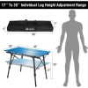 VILLEY Portable Camping Table Lightweight Aluminum Folding Beach Table for