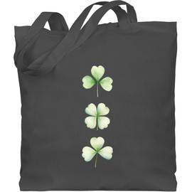 Cotton Bag - St. - Clover St Patricks Day I Lucky Charm Gift Irish Clover Gift I Saint Patricks Day Lucky Clover Irish I Ireland Costume Clover Ireland - One Size - Dark Grey, 5 Dark Grey, Unit size
