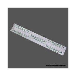 Paper Knife Sleeves- 9" or 18" Length, Various Widths (50, 1.4" x 18")