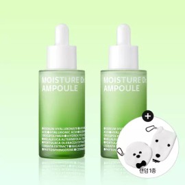 Isoi 아이소이 모이스춰 닥터 앰플장수진 수분앰플 40ml, 2개 Isoi Moisture Doctor Ample Jangsu-jin Hydrating Ampoule 40ml, 2 packs