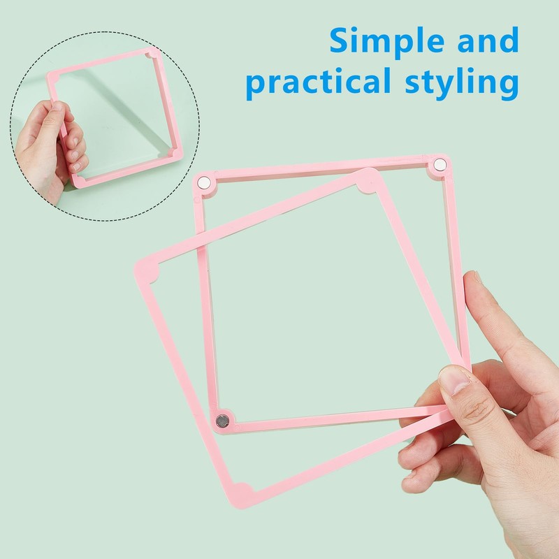 NICENEEDED Cookie Stencil Holder, 4.72x4.72 inch Cookie Stencil Frame Cooking