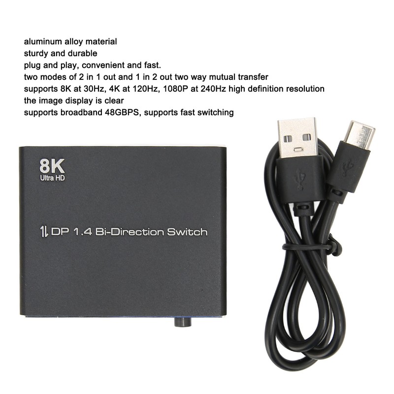 Displayport Switch 8K At 30Hz 4K At 120Hz 1080P At