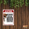 Boxer Approval Dog Sign Saying Door Sign Dog Sign Warning
