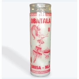 Obatala White Wax Candle