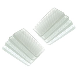 RLECS 8PCS Rubbery Clear Table Shims Door Shims Bookcase Shims Level Wedge for Home Improvement 5x3cm