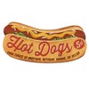 Open Road Brands Hot Dogs Embossed Metal Sign