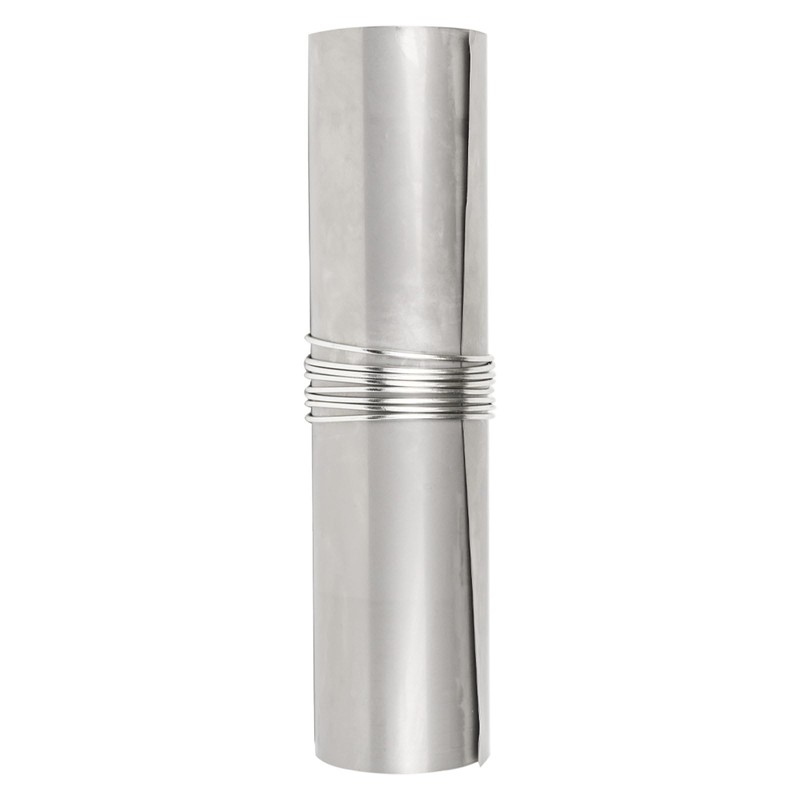 TrekRevive Titanium/Stainless Steel Rollable Chimney Pipe, Lightweight and Portable, DIY