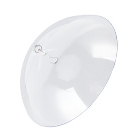 Bird Feeders Clear Bird Feeder Dome Guard with Hook, Weatherproof Acrylic Hanging Cover for Adverse Weather Conditions, Large Diameter Ensures Dry and Seeds